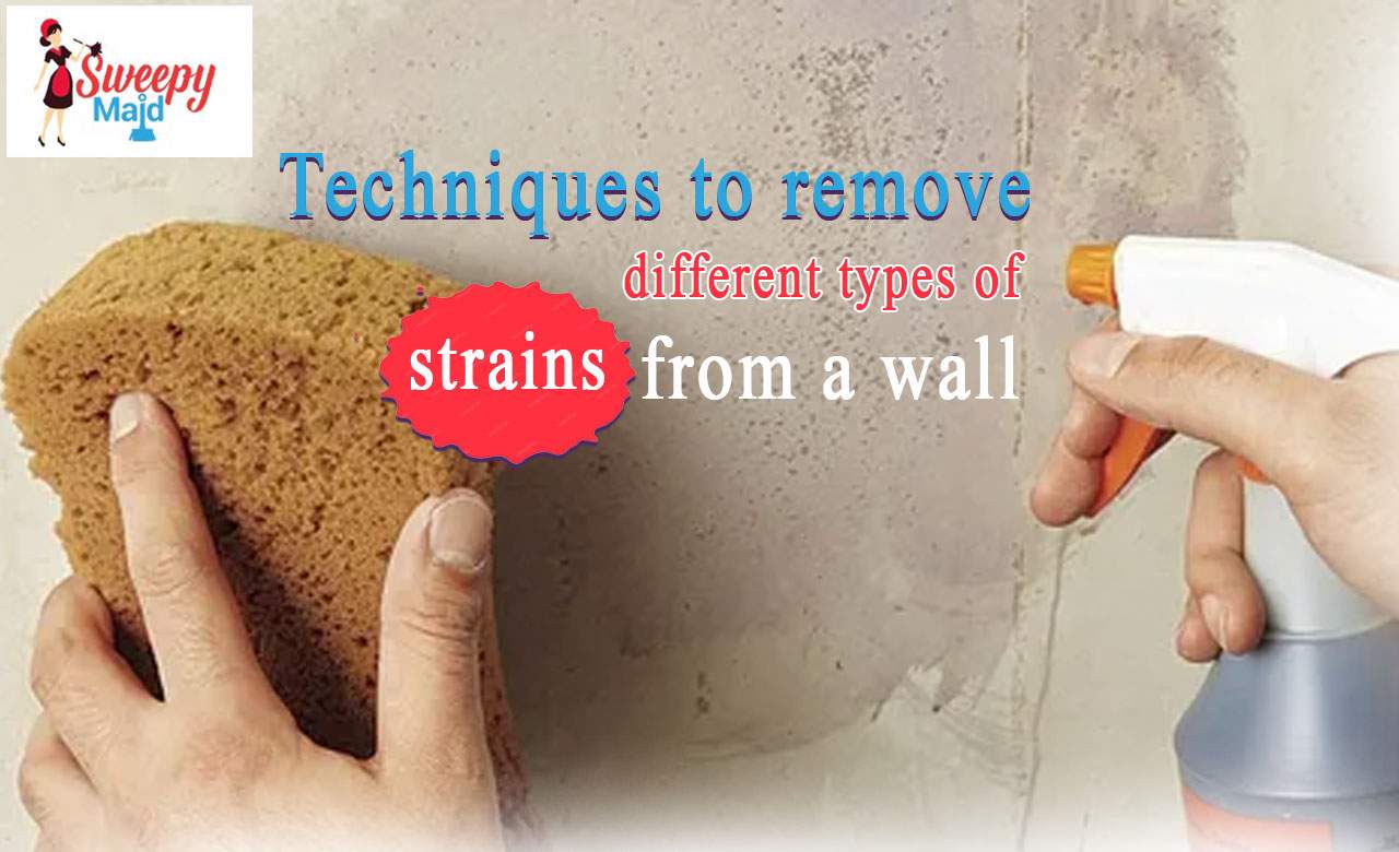 Techniques to remove different types of strains from a wall