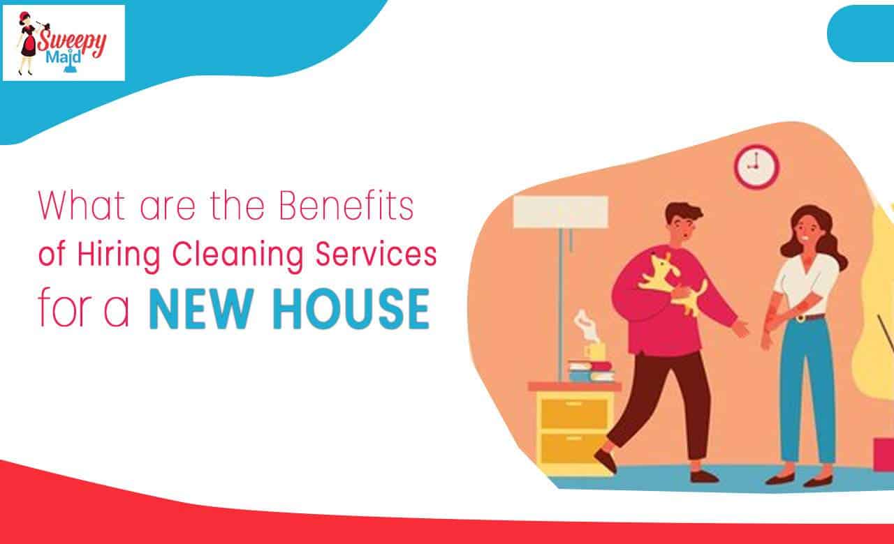 Professional cleaning service for a new house by Sweepy Maids, ensuring a spotless home.